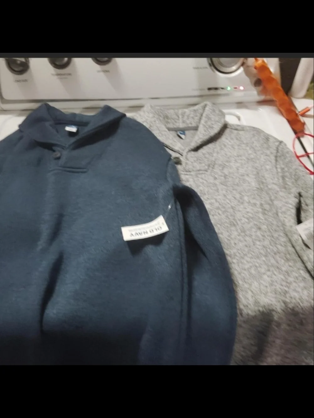 Old Navy Kids Dark Blue And Gray Pullover Sweater